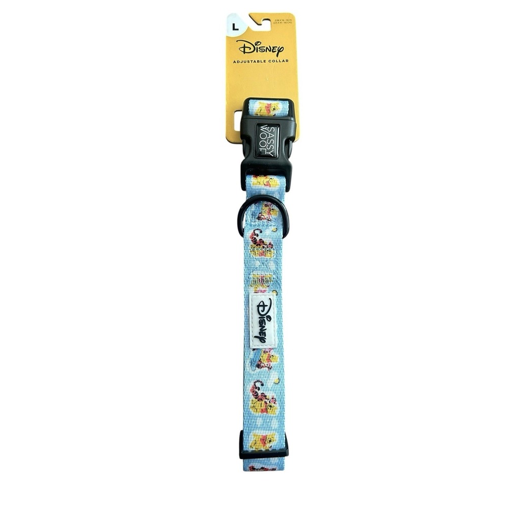 Disney Winnie The Pooh Sassy Woof Neoprene Collar Large Adjustable 16-26" NEW